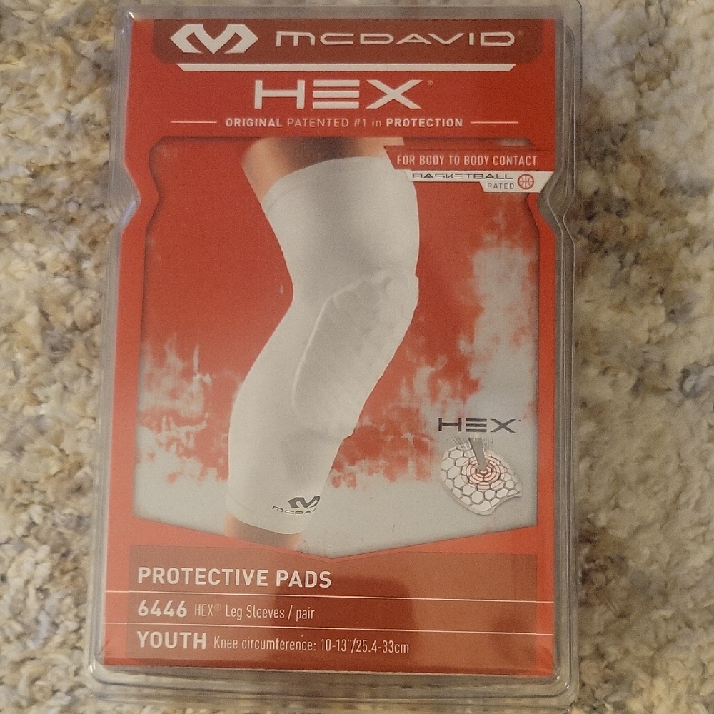 McDavid Youth Protective Pads - White